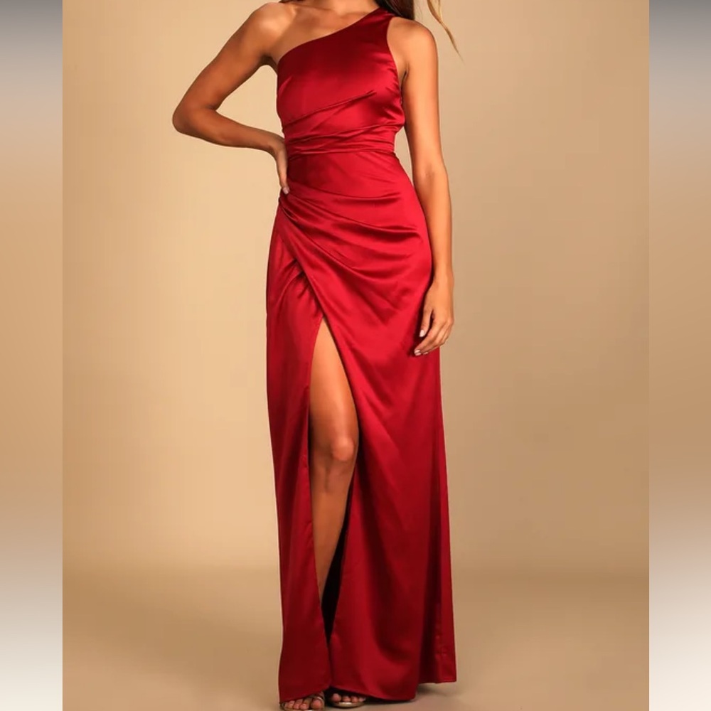 One shoulder formal dress